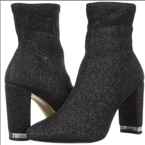 Michael Kors Black Glitter Women's Boots - Picture 1 of 6